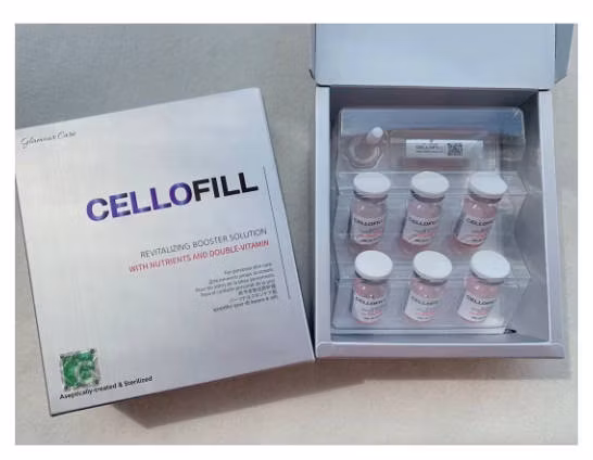 Cellofill Hc Strengthen Whitening Skin Booster Solución revitalizante con péptido activo brillante para blanquear la piel facial y eliminar manchas