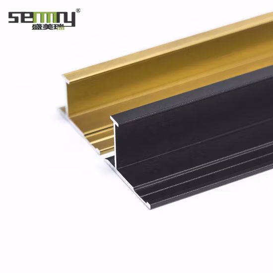 Gabinete de aluminio UHL molduras de bordes de metal para panel de pared